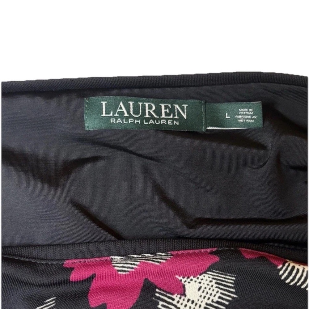 Lauren Ralph Lauren, Midi Dress, Extra Comfort, Size L, Floral Feminine - Picture 3 of 9